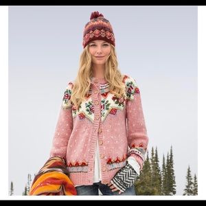 Sundance Catalog Irish Rose Sweater- size M